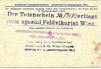 Stadelmann Adolf, Lungentuberkulose, Zentralnachweisbüro Todesmeldung  RS